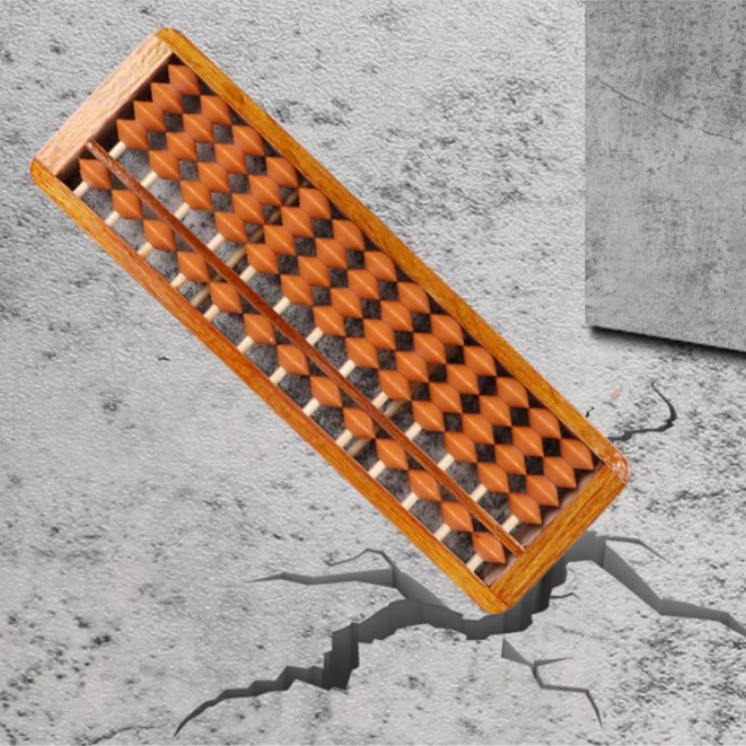 Math Abacus Educational Tool Chinese Vintage Abacus Math Calculation Tool Professional 17 Column for Arithmetic Mathematic Education Office Decoration