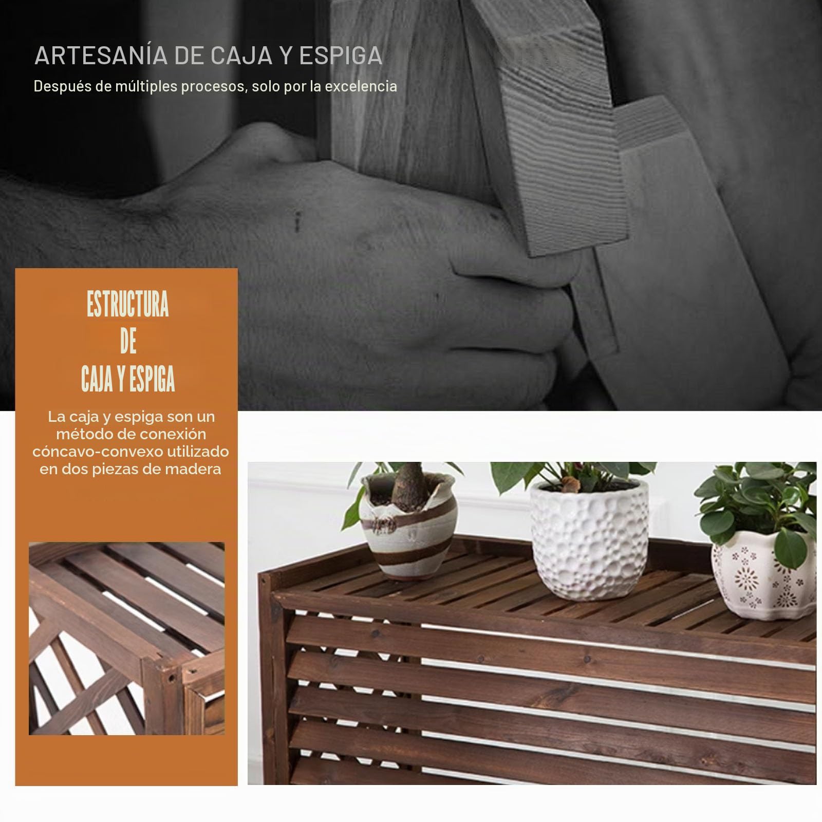 Funda para Aire Acondicionado Exterior Pantalla Aire Acondicionado para La Aislamiento Al Aire Libre para Ocultar El Acondicionador De Aire, 4 Tamaños(S)