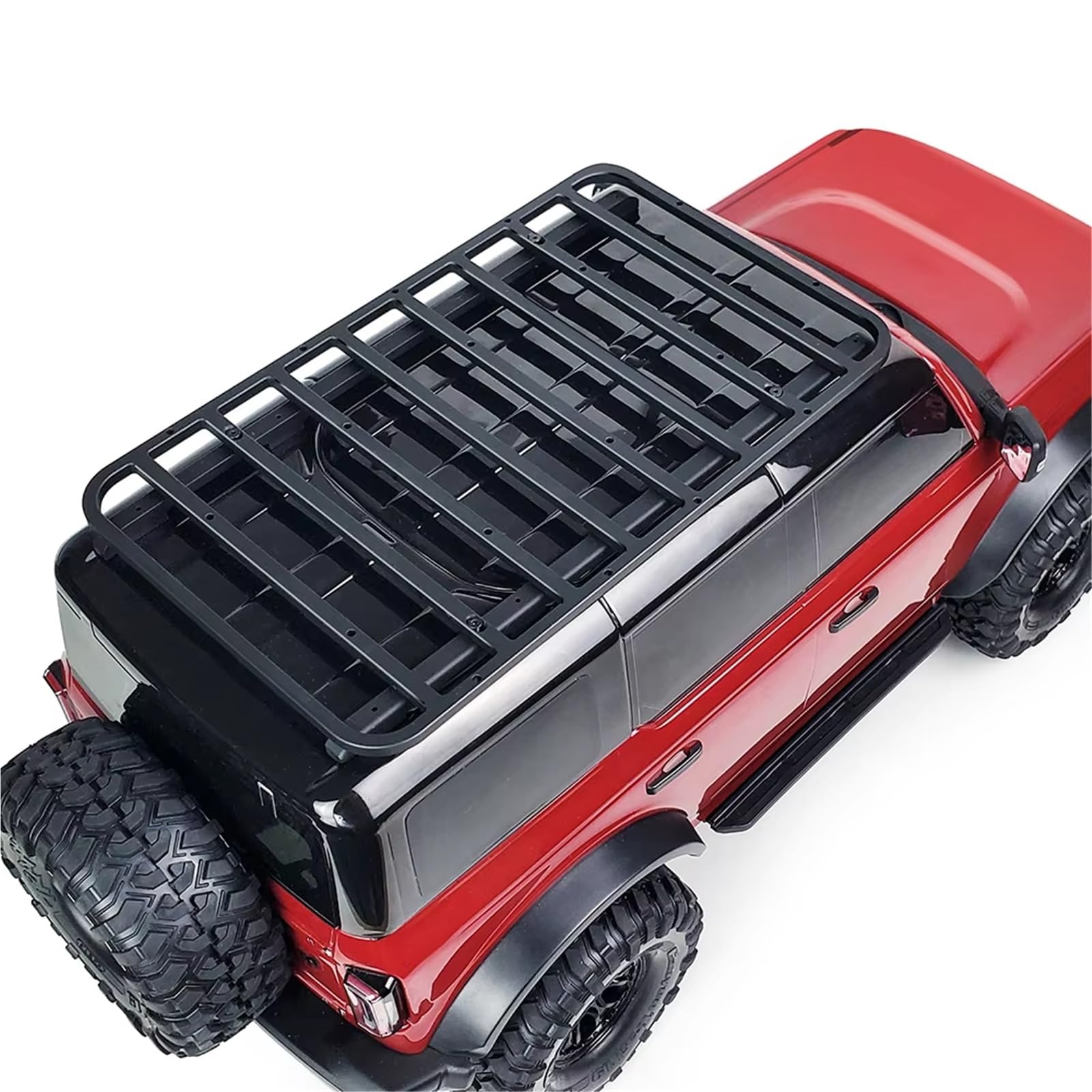 Accesorios Coches RC Compatible con TRX4 para Bronco 1/10, Coche Trepador De Control Remoto, Piezas De Decoración DIY, Portaequipajes De Techo De Metal para Coche RC