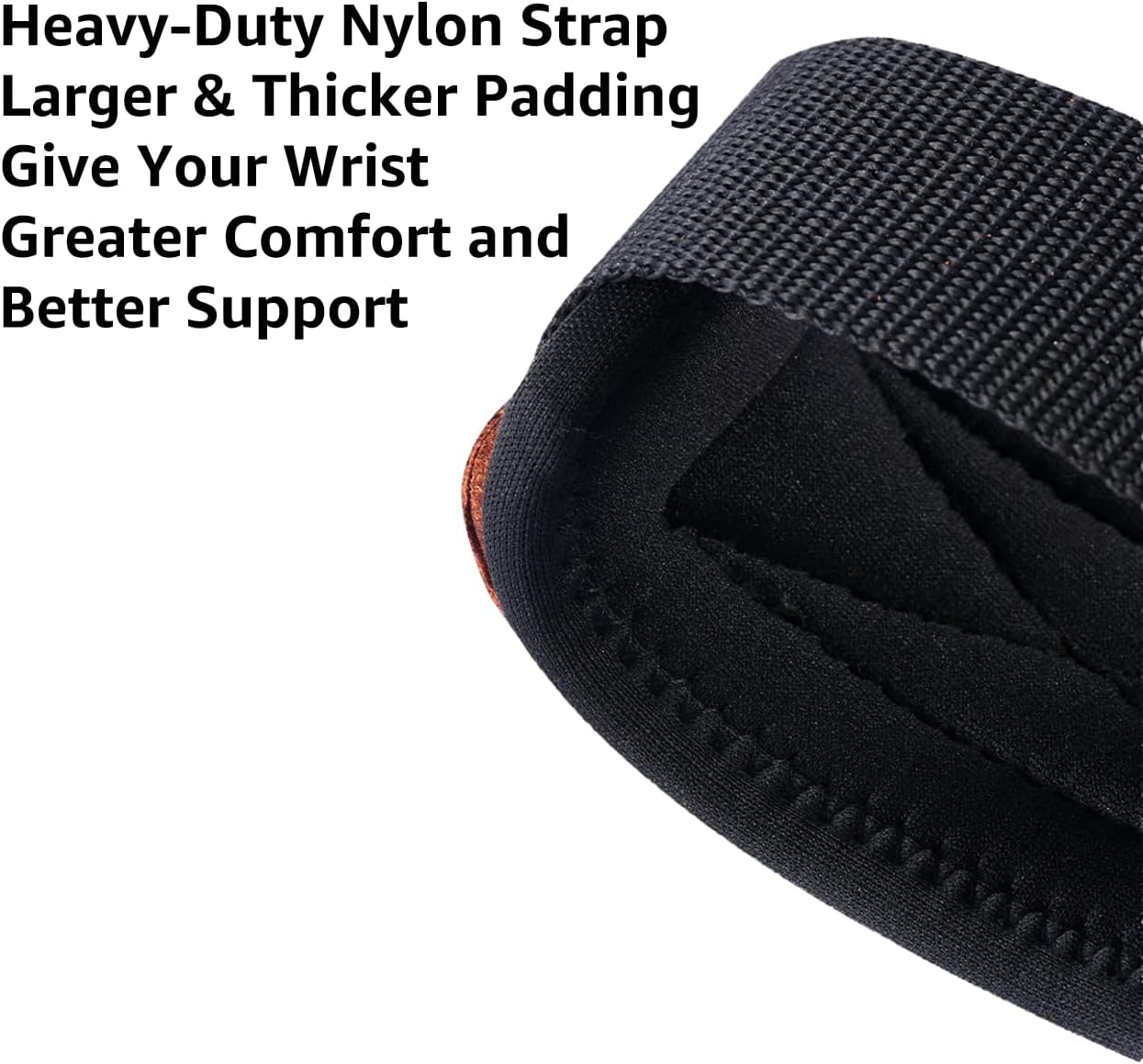 Weight Lifting Straps For Gym, Padded Wrist Straps For Weightlifting Deadlift Barbell Row Pull-up, Workout Straps Hand Lifting Grips for Men Women Hand Protection Microfiber Leather - Image 4