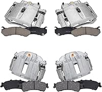 Vista 79 de Detroit Axle - Pastillas de freno delanteras para Nissan Pathfinder Frontier D21 720 Pickup Subaru SVX Pastillas de freno de cerámica con reemplazo