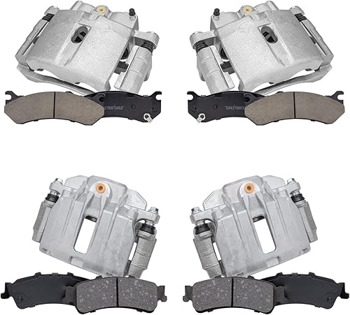 Miniatura 79 de Detroit Axle - Pastillas de freno para Chevy Trailblazer GMC Envoy Pastillas de freno de cerámica w/Hardware Buick Rainier Isuzu Ascender Olds