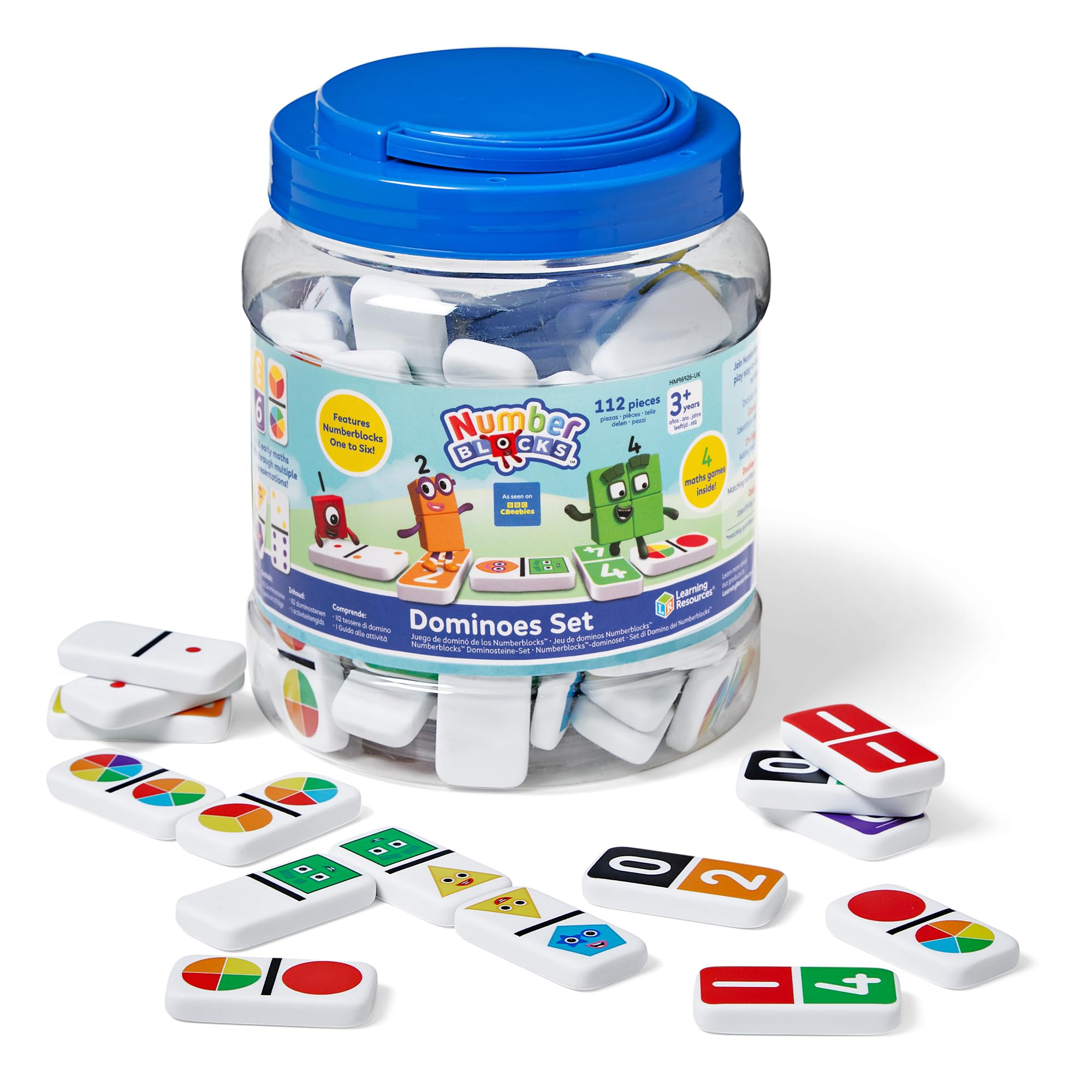 Amazon.com: Learning Resources Numberblocks Reusable Dominoes, 112