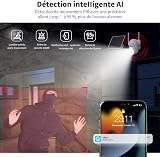 SEHMUA Telecamera Wi-Fi Esterno Batteria Senza Fili, 360° PTZ, 2Pack - 3