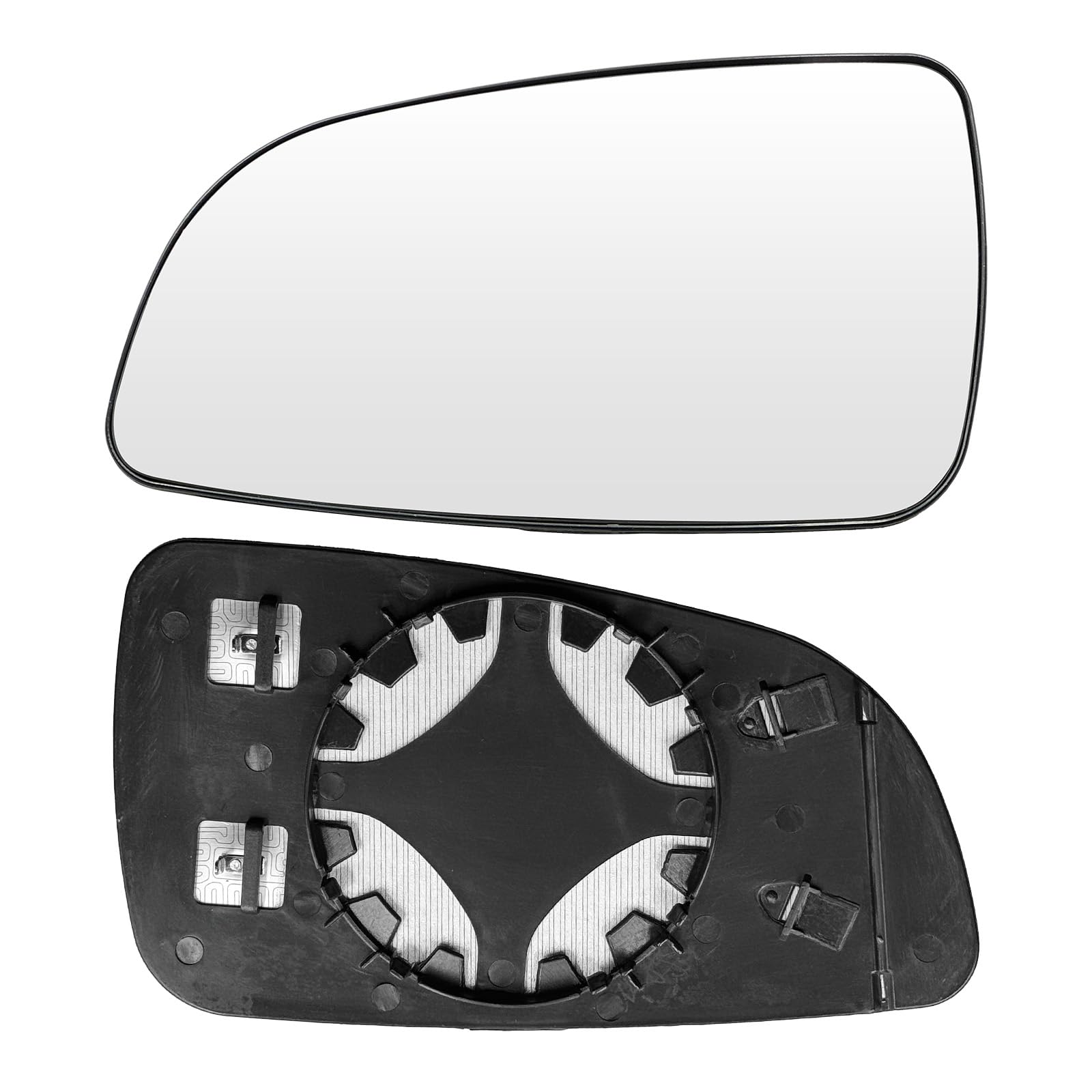 Convitex Wing Mirror Glass Left Side Heated Replacement for Vauxhall Astra H 2004-2009 Vauxhall Astra mk5 2004-2012 Car Buckle Passenger Near Side