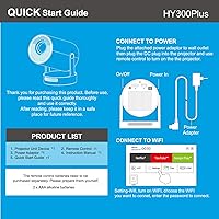 Vista 8 de 【Enfoque Eléctrico】Proyector Mini, Soporte 4K 1080P, Proyector Portátil 210 ANSI con WiFi y Bluetooth, Proyector de Video con Corrección Trapezoidal