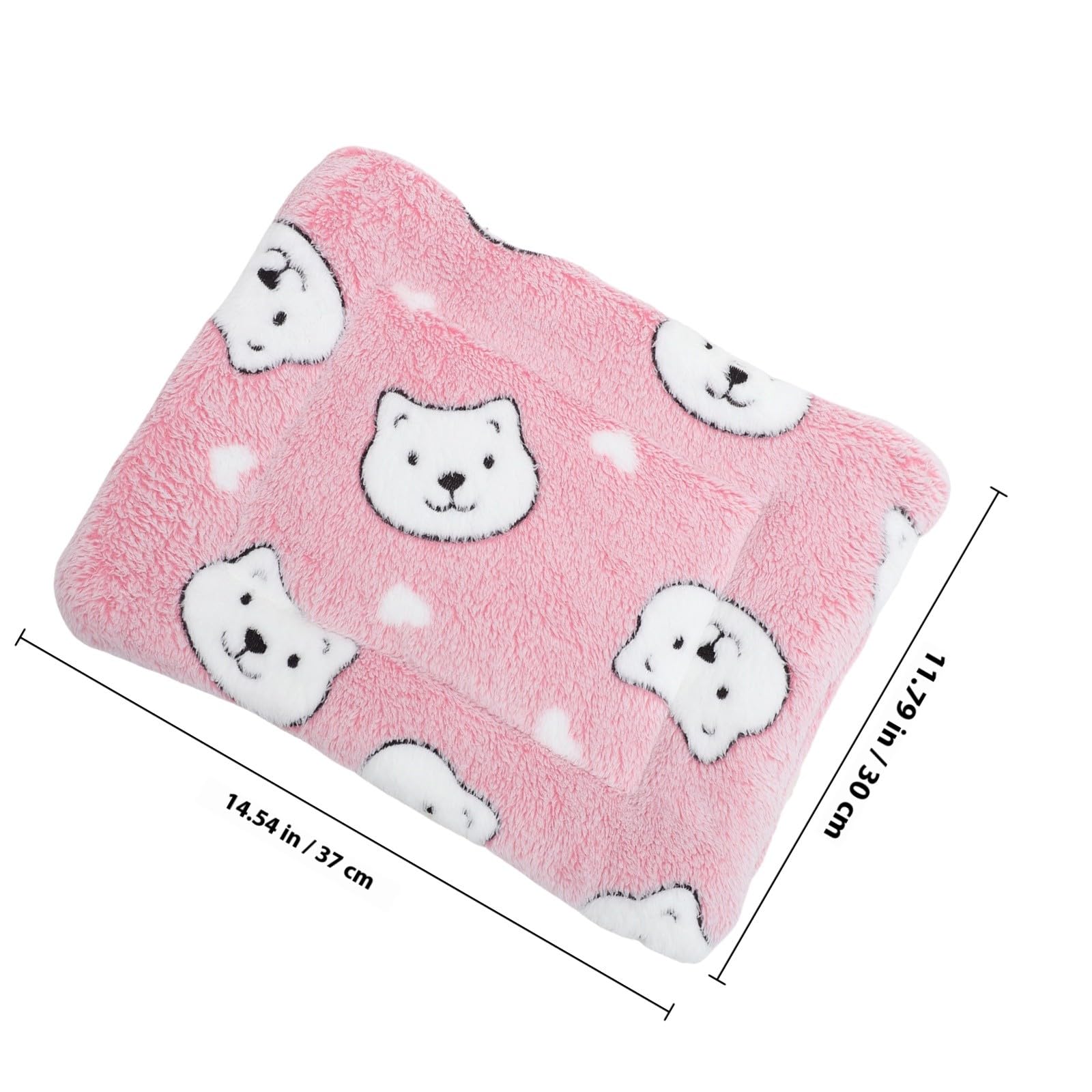 TOYANDONA Weiche Schlafmatten für Kleintiere 4 Stück Rosa Waschbare Wärmematten mit Decke Größe S für Meerschweinchen Hamster und Eichhörnchen im Käfig