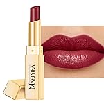 Dark Red Moisture Lipstick for Women Hydrate Tinted Lip Balm for Dry Cracked Lips Glossy Blackberry Lip Color Juicy Finish, MA074 Wine Radio
