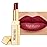 Dark Red Moisture Lipstick for Women Hydrate Tinted Lip Balm for Dry Cracked Lips Glossy Blackberry Lip Color Juicy Finish, MA074 Wine Radio