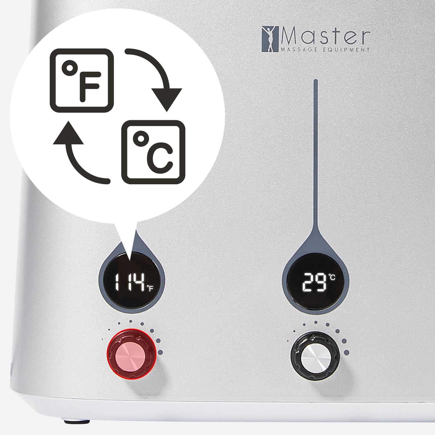 Master Massage Gen-II Oil Warmer: Quick & Efficient 3-Bottle Heater for Oils and Lotions (Heats Up to 140°F) - Sleek Modern Design for Massage Therapy & Personal Use