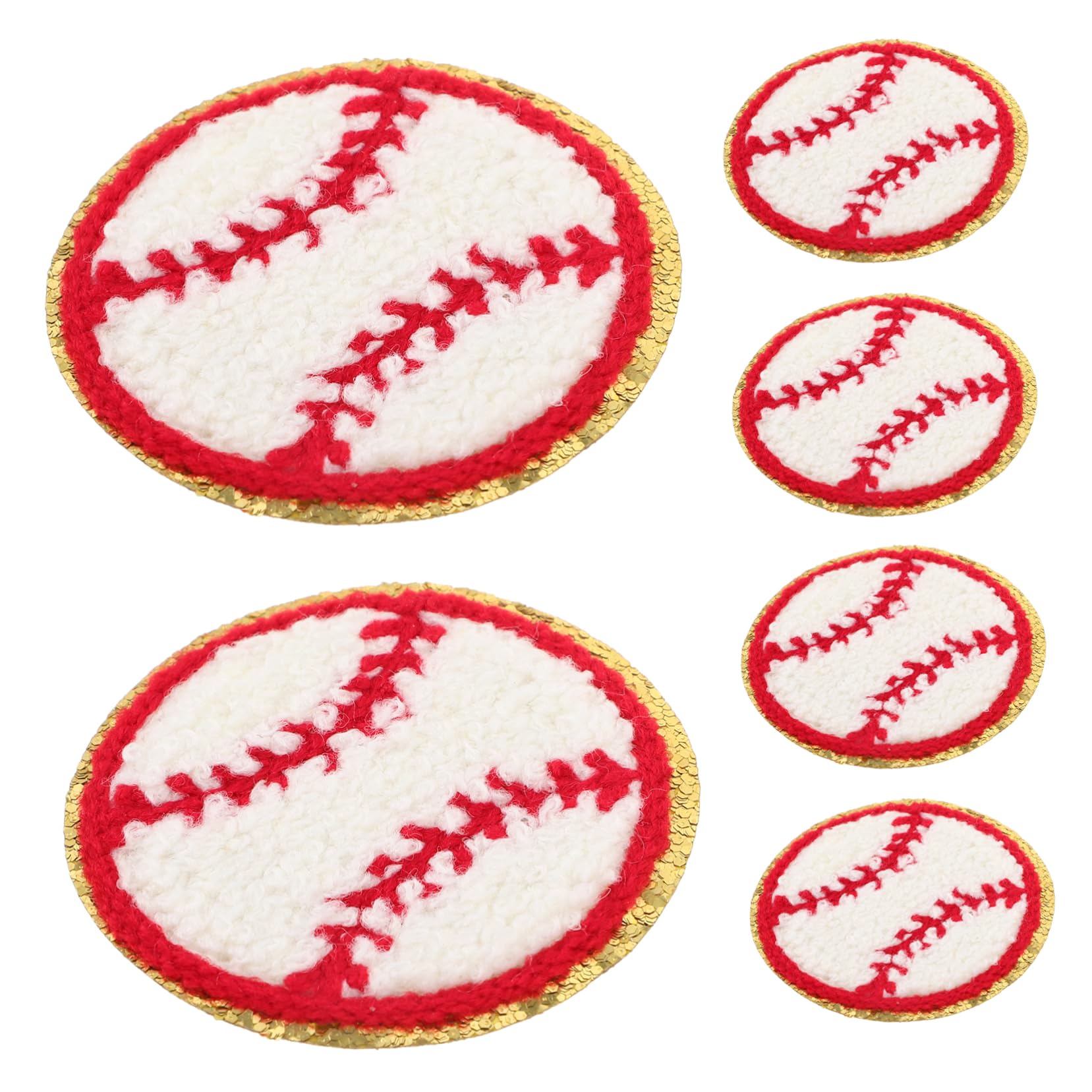 GALPADA 60piezas Parches Decorativos Resistentes Para Ropa y Sombreros Parches De Beisbol Para Reparaciones De Prendas Intercambiables Para Bolsos y Calzado