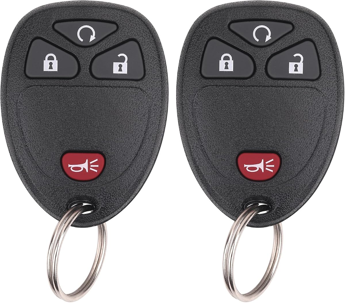 Vurkcy Key Fob Keyless Entry Remote Compatible with Chevrolet Silverado Traverse Avalanche, GMC Sierra, Pontiac Torrent, Saturn Outlook Vue 2007-2017, Replacement for OUC60270, OUC60221 (Pack of 2)