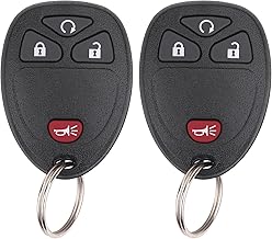 Key Fob Keyless Entry Remote Compatible with Chevrolet Silverado Traverse Avalanche, GMC Sierra, Pontiac Torrent, Saturn Outlook Vue 2007-2017, Replacement for OUC60270, OUC60221 (Pack of 2)
