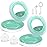 2PCS Retainer Case with Mirror and Adjustable Vent Holes, Cute Slim Aligner Case Compatible with Invisalign, Night Mouth Guard Case, With Retainer Remover Tool, Chew & Brush, White+White
