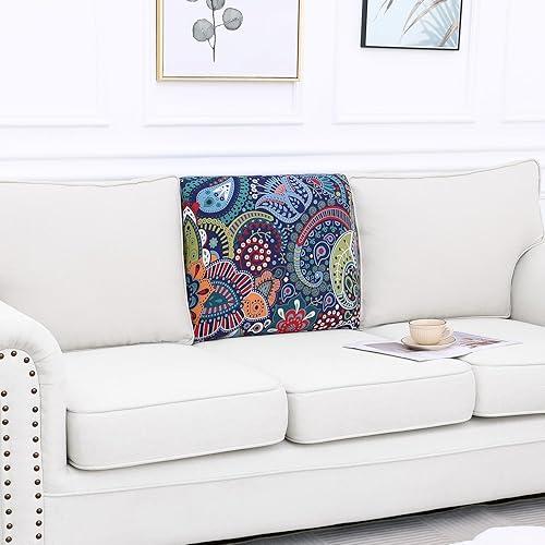 Miniatura 259 de Smiry Fundas de cojín de sofá con estampado, fundas de sofá elásticas y suaves para sofá, funda de sofá antideslizante lavable protector de muebles