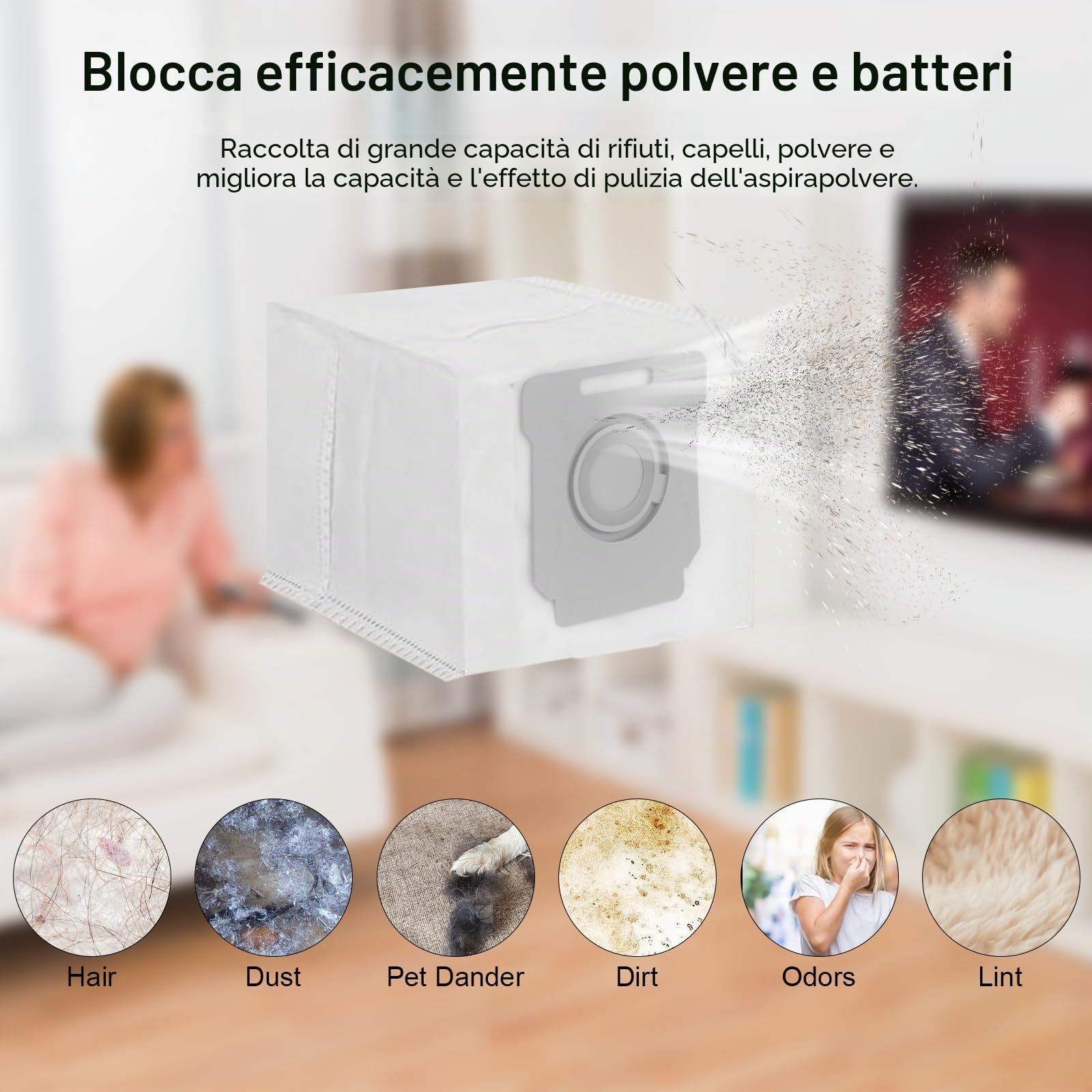 Accessori per robot aspirapolvere iRobot, ricambi per iRobot Roomba Combo 10 Max, j7, j7+, j9+, doppia spazzola a rullo in gomma, 2 spazzole laterali, 2