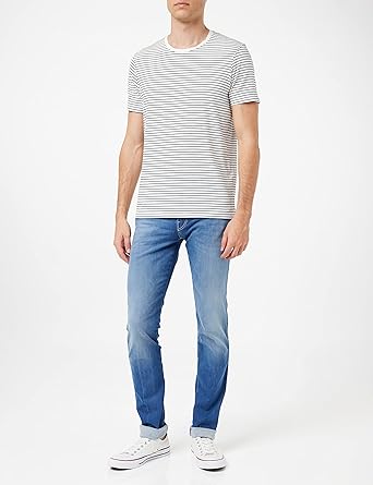 REPLAY Jeans Uomo Anbass Slim Fit, Hyperflex Elasticizzati, Grigio Chiaro (Super Light Grey 095), Taglia W33 L32, Modello Sostenibile - 5