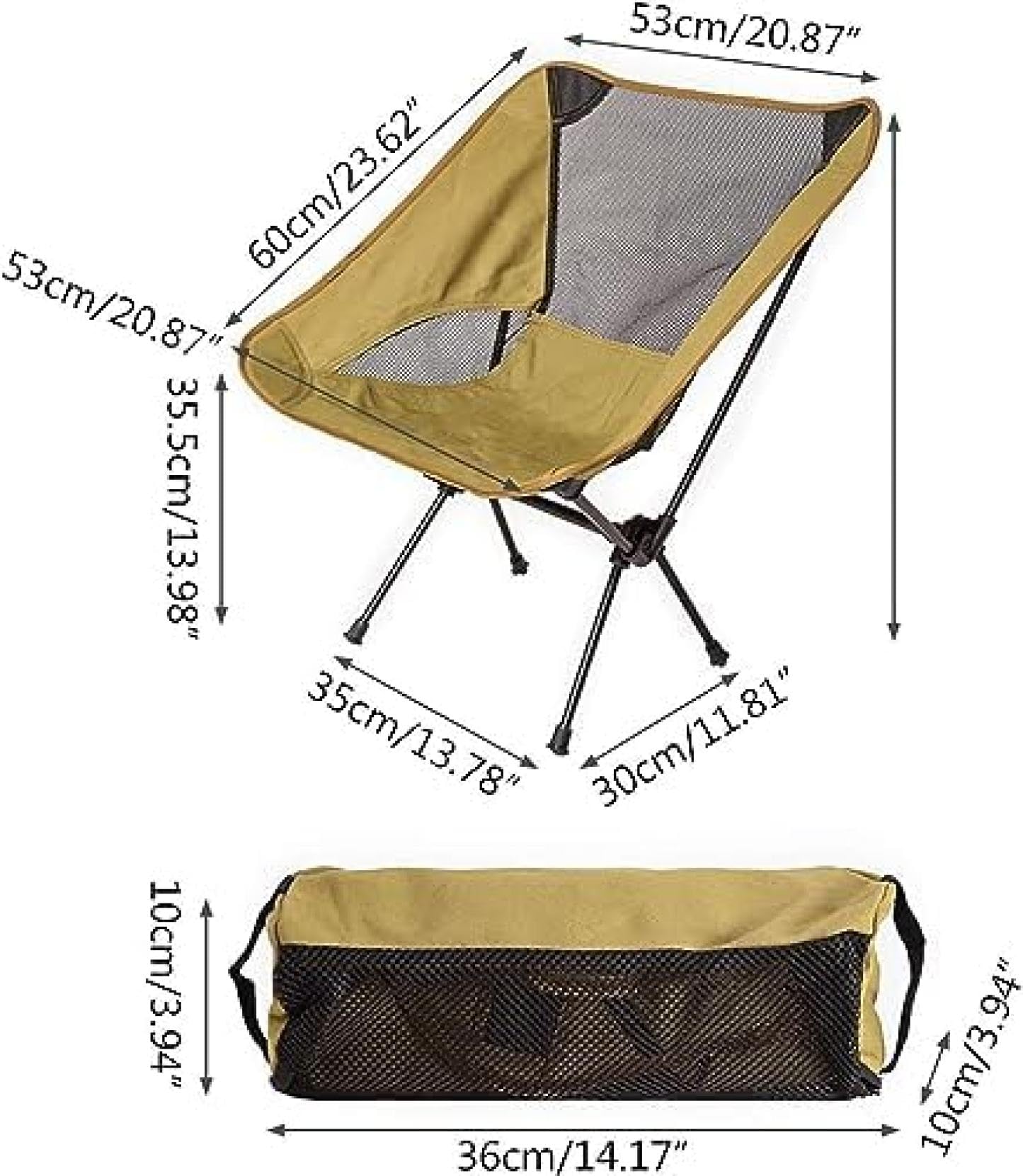 130H05 アウトドア 折りたたみ椅子 軽量 コンパクト アルミ製 ゴールド 130H05 アウトドア 折りたたみ椅子 軽量 コンパクト アルミ製