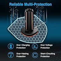 Vista 6 de Charging Dock for Nintendo Switch 2 Joycon - 4 in 1 Magnetic Charger Fast Controller Charging Station with RGB Lights, 3.3FT Charging Cable