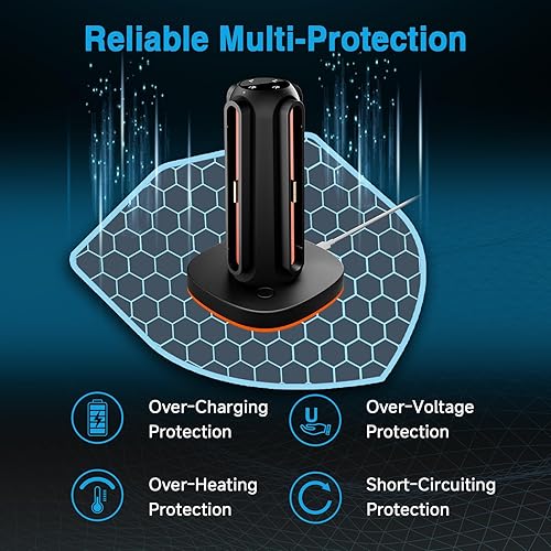 Miniatura 6 de Charging Dock for Nintendo Switch 2 Joycon - 4 in 1 Magnetic Charger Fast Controller Charging Station with RGB Lights, 3.3FT Charging Cable,