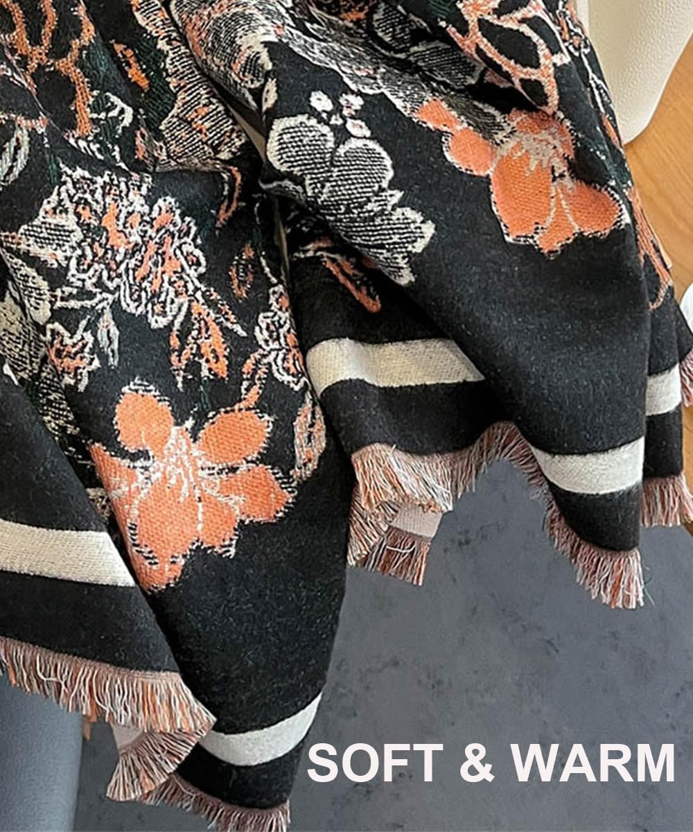 Scarf for Women Winter Warm Shawl Large Oversized Scarves Wraps Fashion Blanket Pashmina Shawl - Image 7