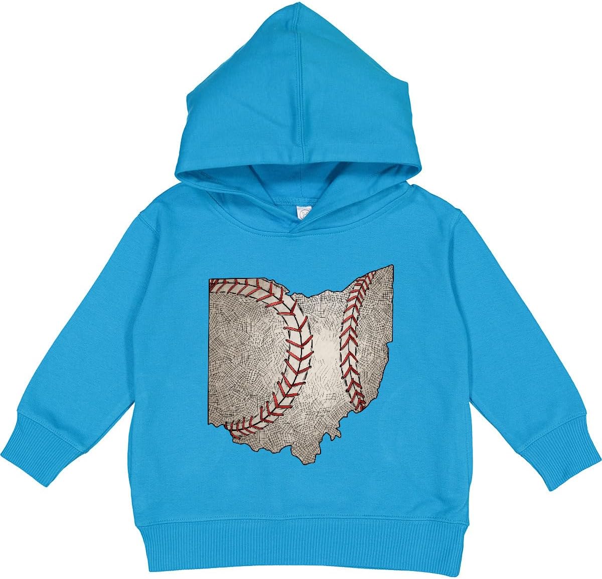 inktastic Ohio Baseball Vintage Illustration Toddler Hoodie