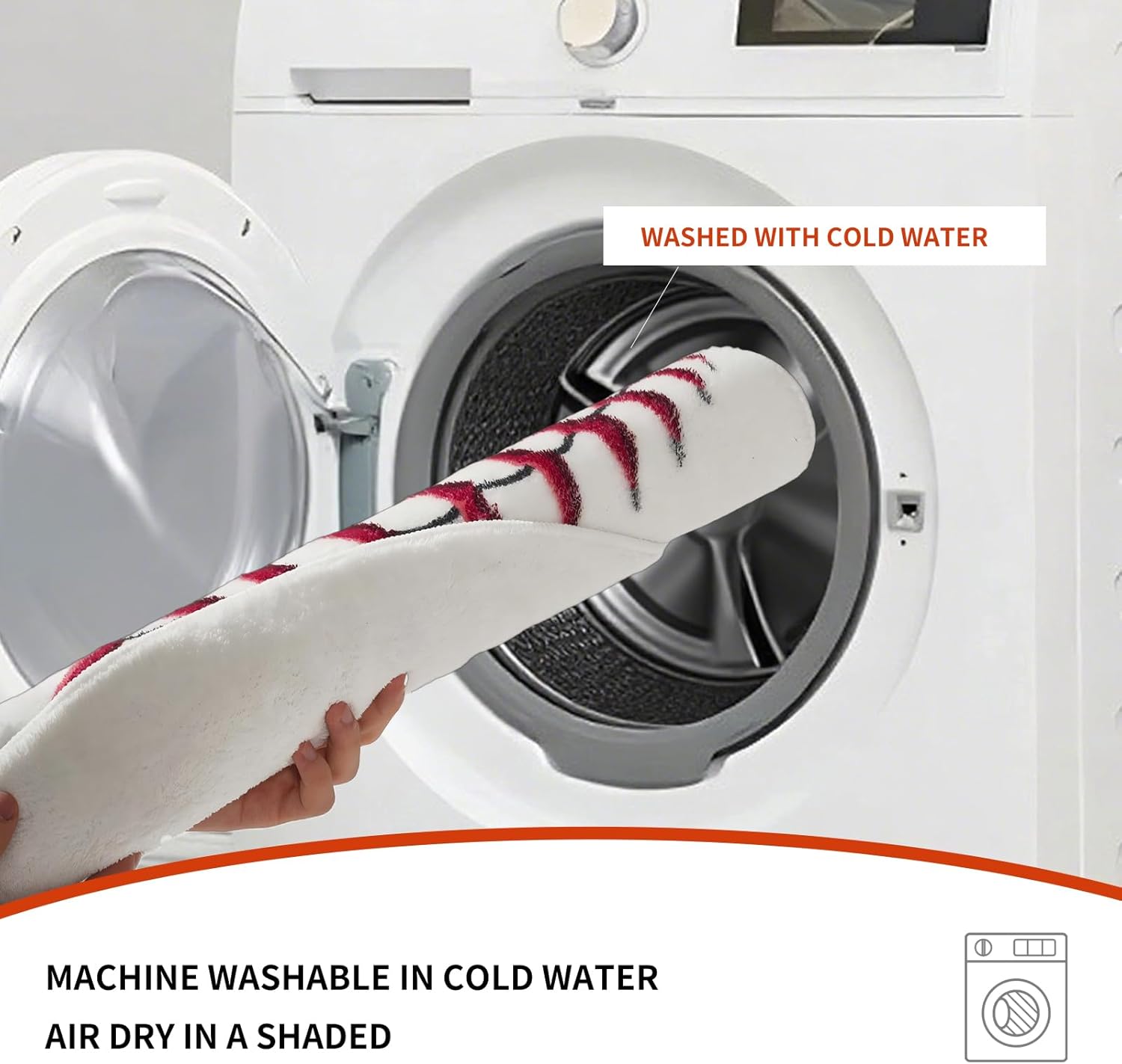 Round Baseball Rug–4ft Soft Washable Sport Area Rugs with Non Slip Backing,Carpet for Bedroom,Living Room and Soccer Room Decor