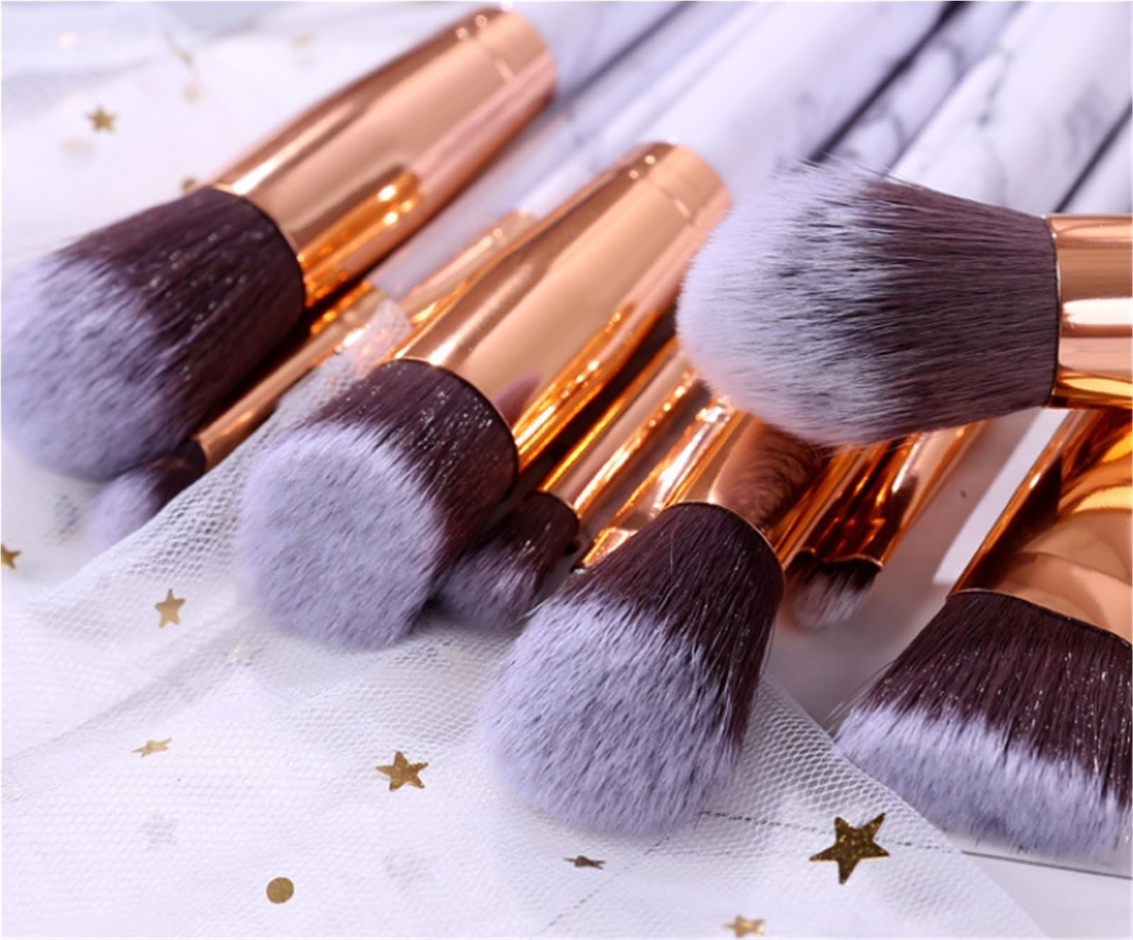 Pinselset Makeup Make-up Pinsel Set 10 Teilig Schminkpinsel Konturenpinsel Rouge Concealer Lidschattenpinsel Eyeshadow Pinsel(Black)