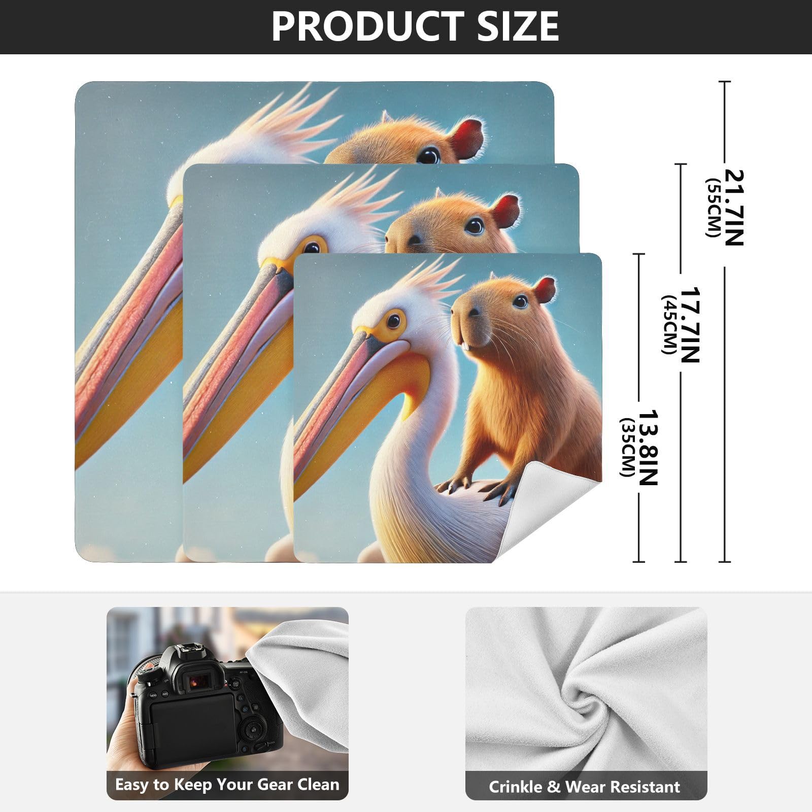 Capybara Pelican Camera Lens Wrap 21.7