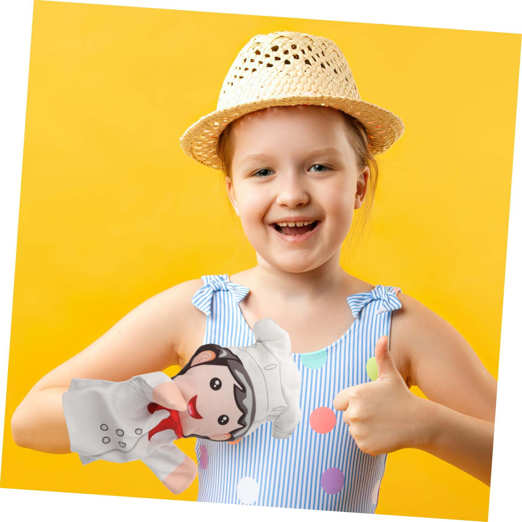 BESTonZON 5 Pz Fantoccio Giocattoli Per Bambini Burattini a Mano Per Pupazzo Di Pezza Pupazzo Di Figura Della Guanti Peluche Professione Cotone Pp Bambino