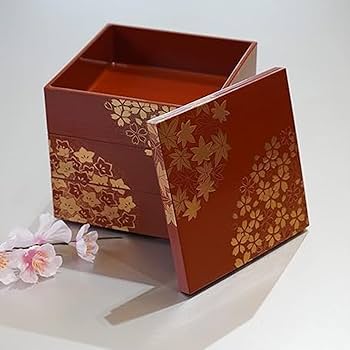 Amazon.com - Japanese Jubako Box, 3 Tiers Stacking Box with Lid