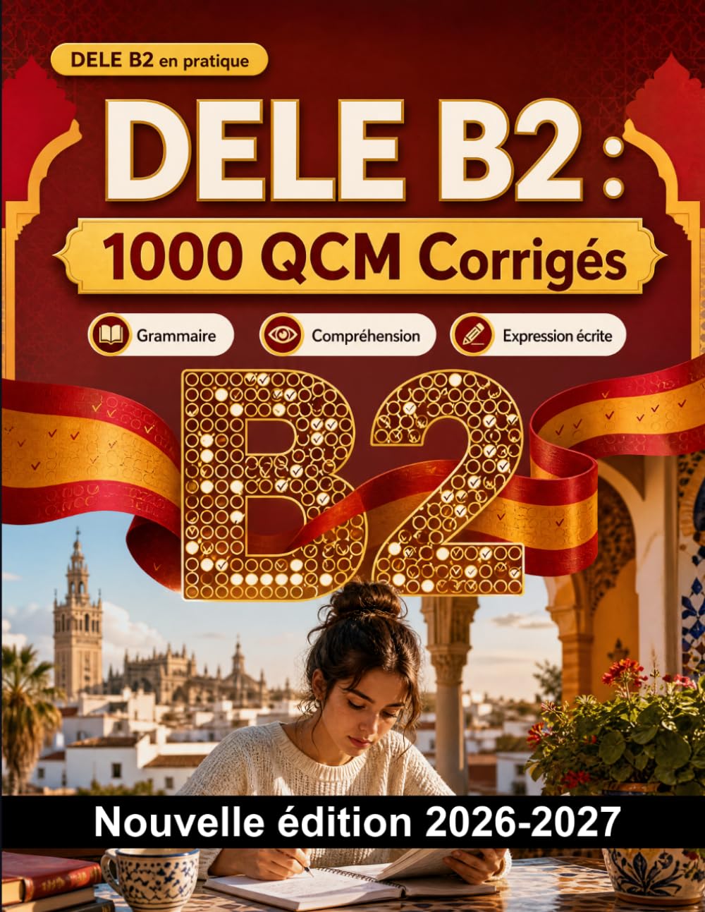 DELE B2 : 1000 QCM Corrigés: Préparation examen espagnol : Grammaire, Compréhension écrite, Vocabulaire, Expression écrite, Orthographe et entraînement aux épreuves pour réussir