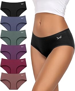 Sponsored You’re seeing this ad based on the product’s relevance to your search query.Learn more about this advertisement TANSTC Women's Cotton Briefs, Pack of 6, Hipster Briefs, Low Waist & Stretch, Breathable