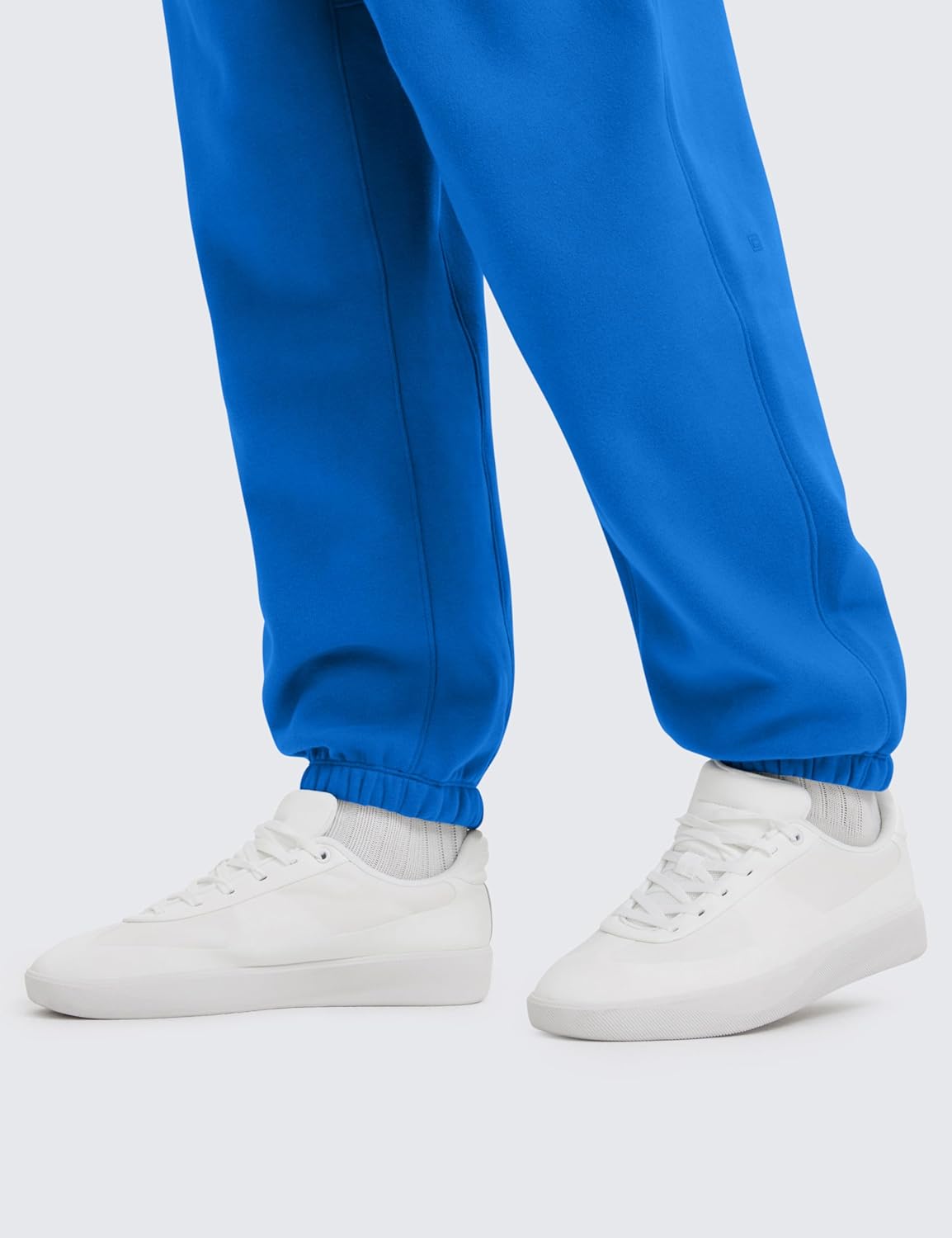 CRZ YOGA Cotton Fleece Lined Relaxed Sweatpants for Men 32" - Loose Lounge Casual Bottom Sweat Pants with Zipper Pocket - Image 4