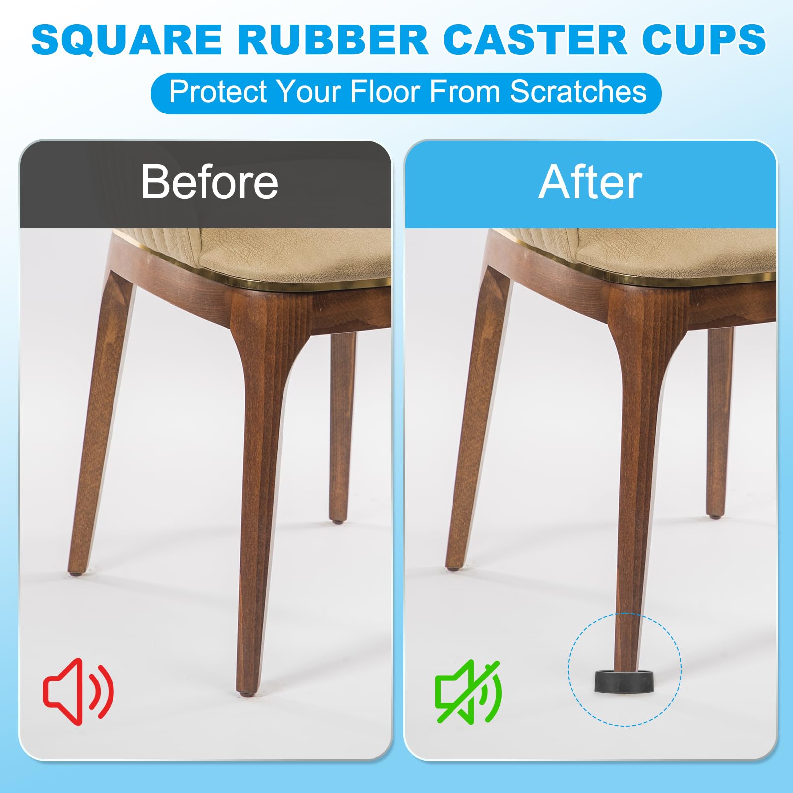 PATIKIL 2" Round Rubber Furniture Pad - Image 4