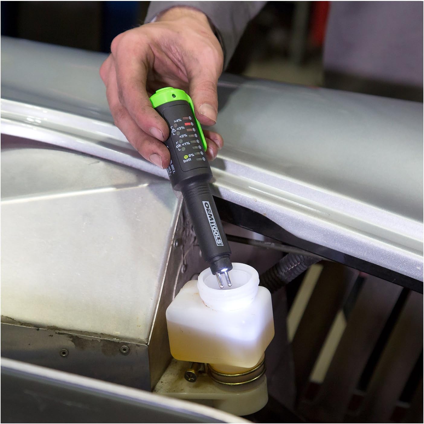 OEMTOOLS 25269 Brake Fluid Tester DOT 3, DOT4 Brake Fluid, DOT 5.1, Brake Tech Tools, Tests Formulas of Brake Fluid for Excess Moisture, Fluid Test Pen