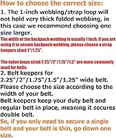 Vista 2 de TACNEX Correas de cinturón de servicio con cierre de gancho y bucle de 2.25"/2"/1.75"/1.5"/1.25"/1" de ancho, se mantienen las correas de cinturón