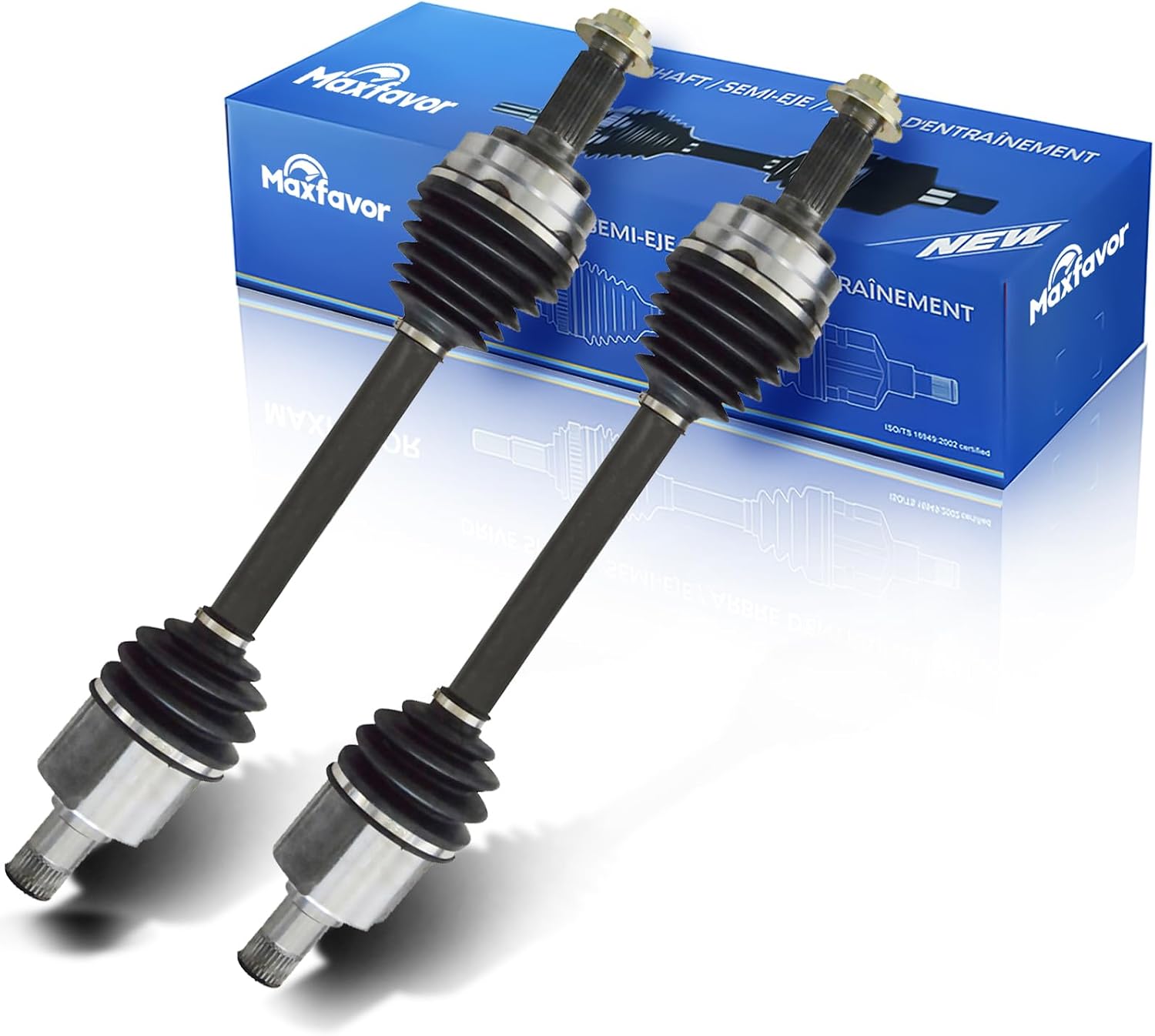 MAXFAVOR CV Joint Axle Assembly Shaft Front Pair Set of 2 Premium CV Axles Replacement for 2010 2011 2012 2013 Acura MDX ZDX Sport 3.7L 6 Cyl AWD