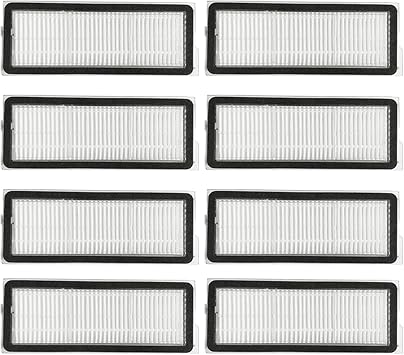8 Pcs Washable Filter Replacement Parts for Roborock Qrevo Curve, P20 Pro,Qrevo S, Qrevo Pro, Qrevo MaxV Robot Vacuum Cleaner,HEPA Filter Accessories