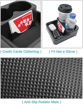 CDEFG Compatible with Suzuki Jimny FJ JB23 JB33 1998-2018 MT Centre Console Organiser Storage Box Handbrake with Cup Holder Storage Box Jimny JB23 JB33 Accessories (Manual Transmission)
