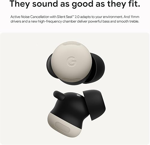 Miniatura 3 de Google Pixel Buds Pro 2 - Auriculares inalámbricos con cancelación activa de ruido - Auriculares Bluetooth - Hazel (renovado)