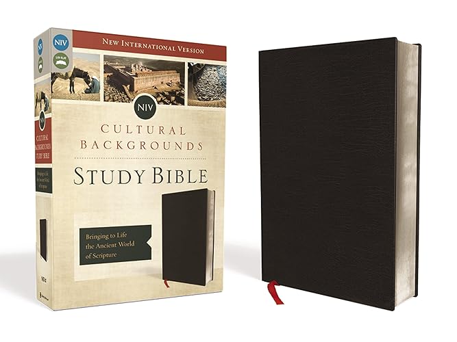 NIV, Cultural Backgrounds Study Bible (Context Changes Everything), Bonded Leather, Black, Red Letter: Bringing to Life the Ancient World of Scripture - Bonded Leather