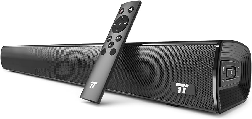 TaoTronics Soundbar Bluetooth 4 2 pollici con Pulsanti Telecomando Wireless and Wired Doppia Connessione Possibilit Montaggio Muro TaoTronics Soundbar Bluetooth 4 2 pollici con Pulsanti Telecomando Wireless and Wired Doppia Connessione Possibilit Montaggio Muro