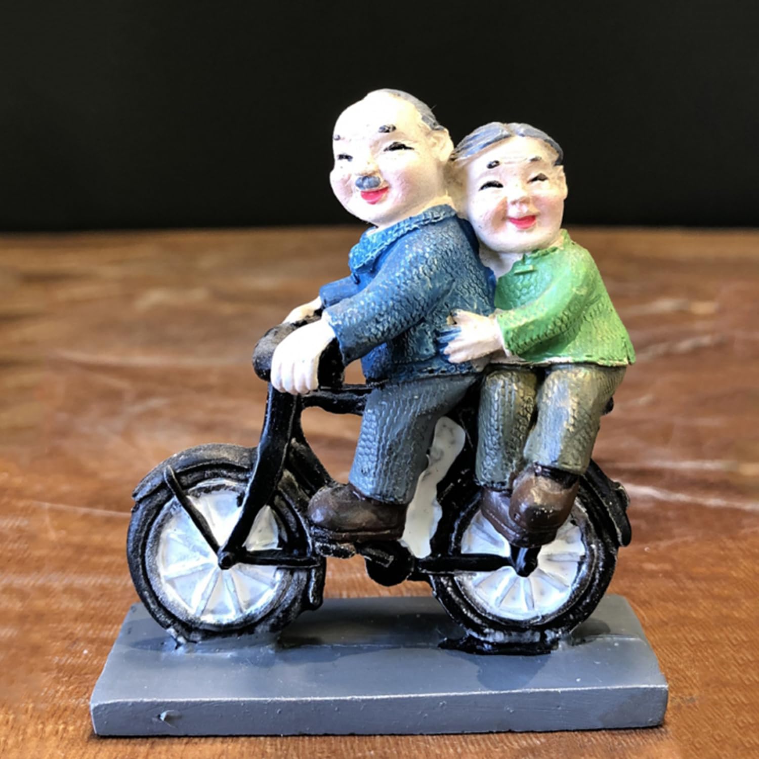 ascension Romantic Lovely Couple Sitting On Cycle Gift for Girlfriend Boyfriend Husband Wife Miniature Statue Figurine for Valentines Day Gift Gift for Your Love Valentines Gifts