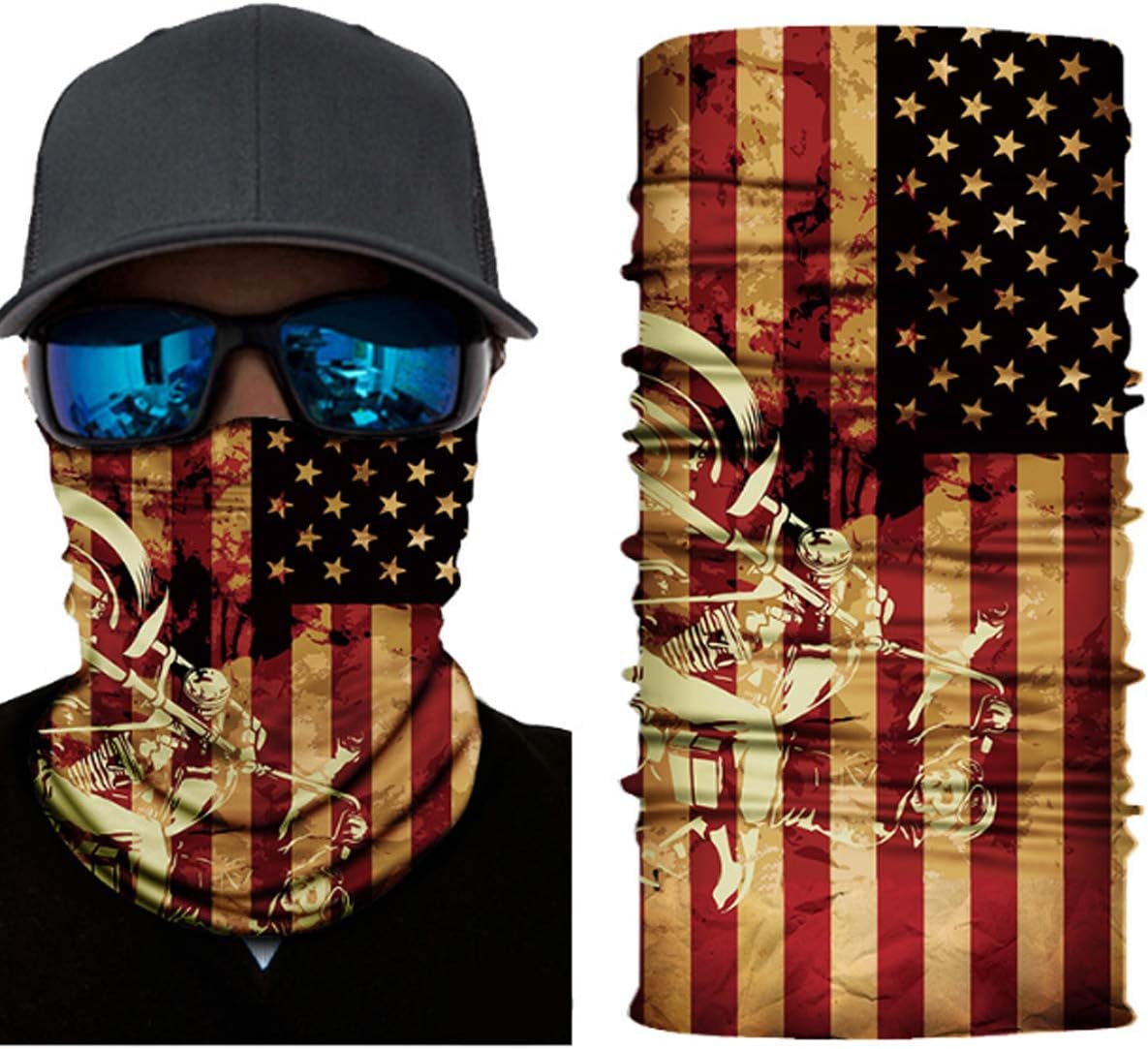 Neck Gaiter Balaclava Summer Breathable Headband for Yoga Running Hiking Riding Motorcycling