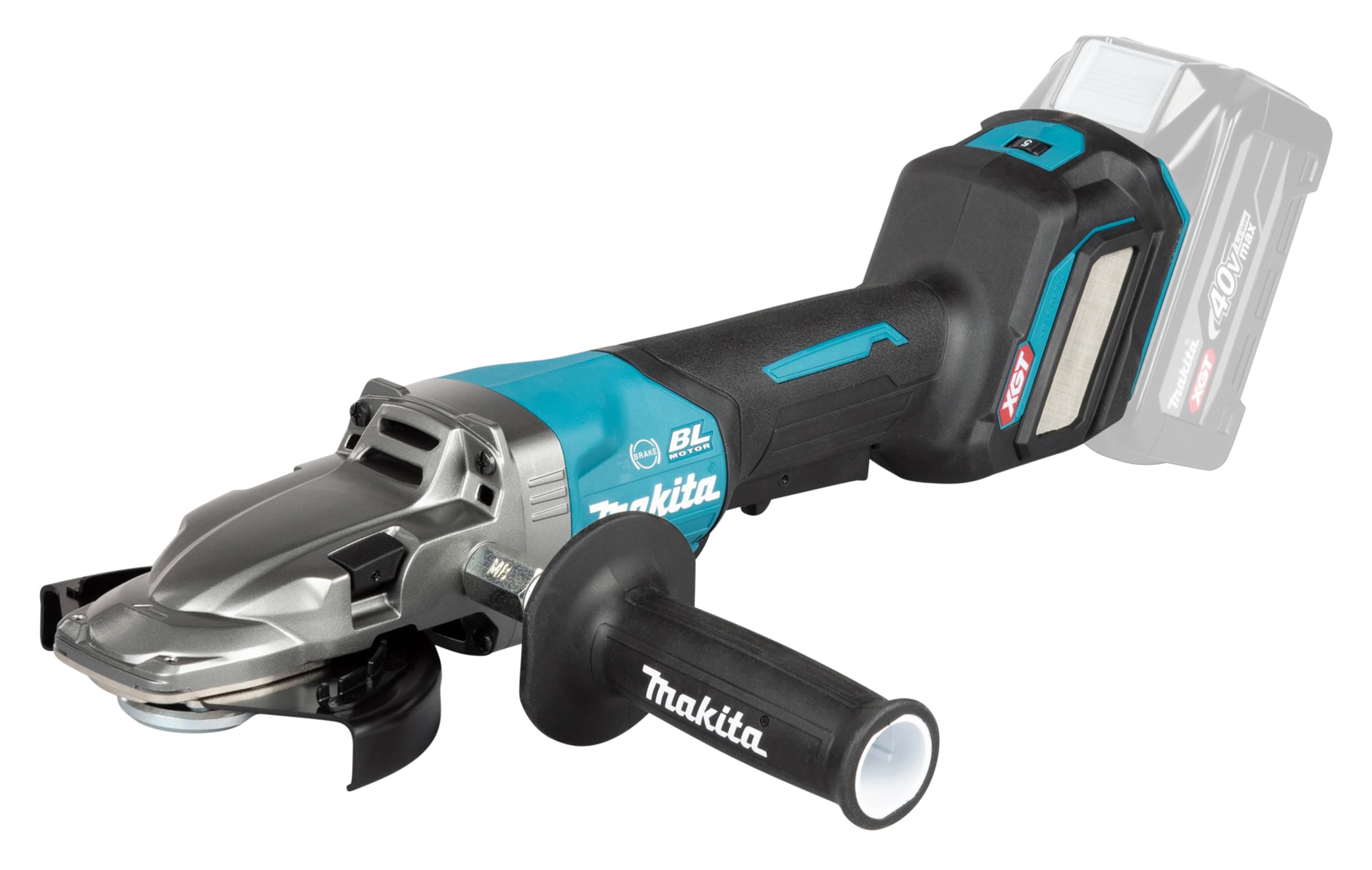 Makita GA056GZ - Amoladora angular con batería (40 V, máx. (sin batería, sin cargador)