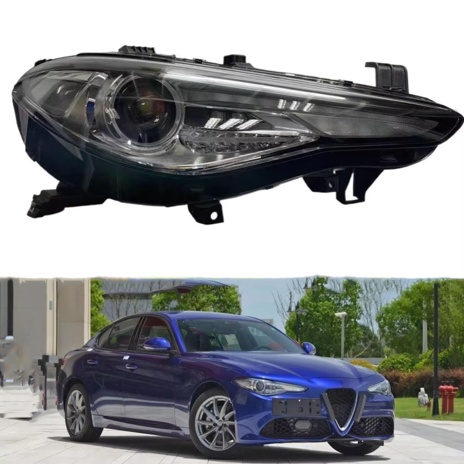 Conjunto De Faros Coche Para Alfa Para Romeo Para Giulia 200HP 280HP