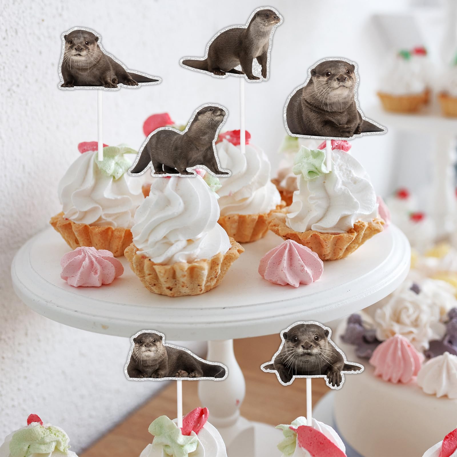 Amazon.co.jp: かわいいカワウソ、海ラッコ、動物、ハッピーバースデー