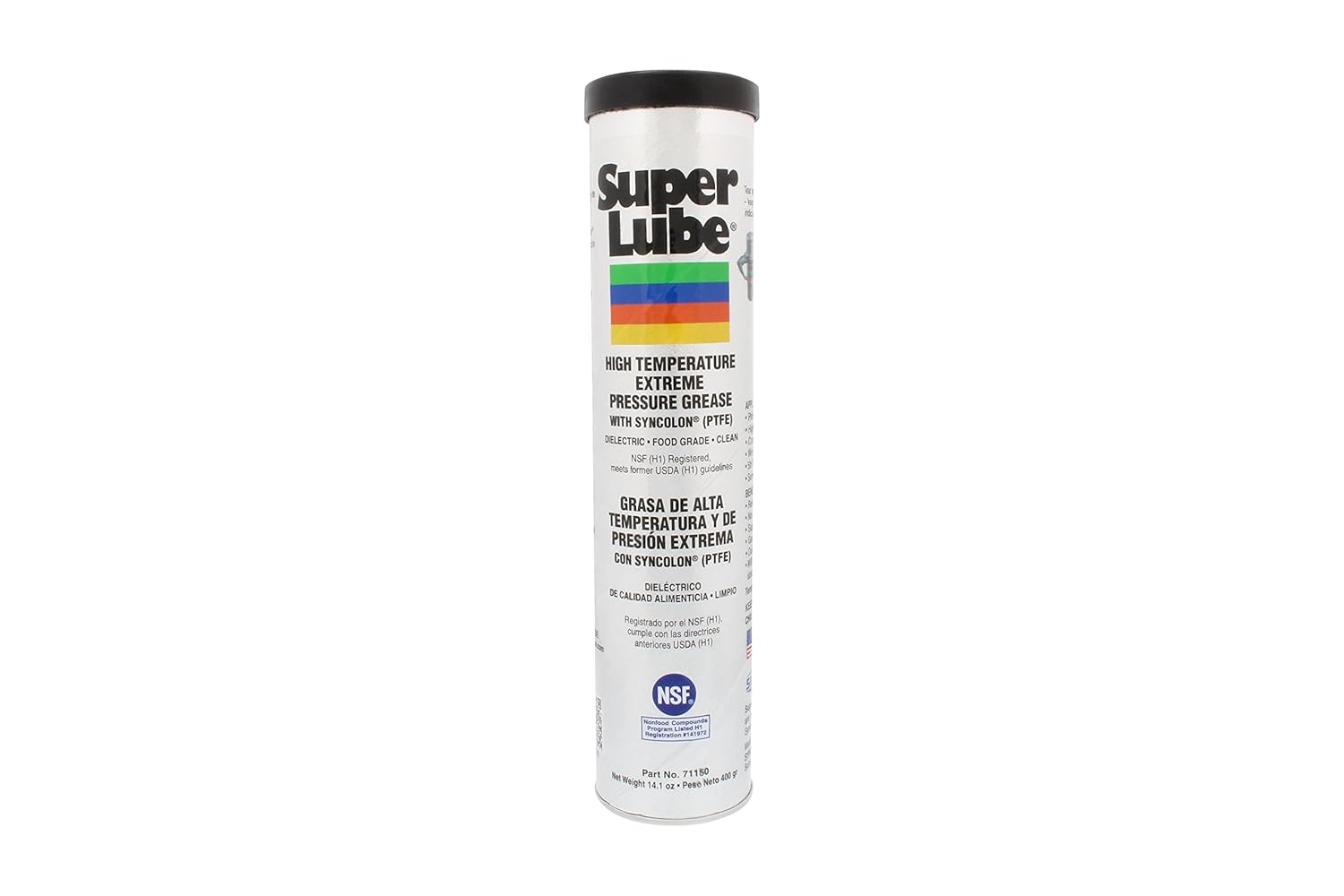 Super Lube 71150 High Temperature E.P. Grease, 14.1 oz Cartridge , White