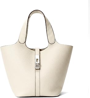 Tote Bag for Women Vegan Leather Bucket Purse for Women Top Handle Handbag Shoulder Bag with Detachable Small Purse